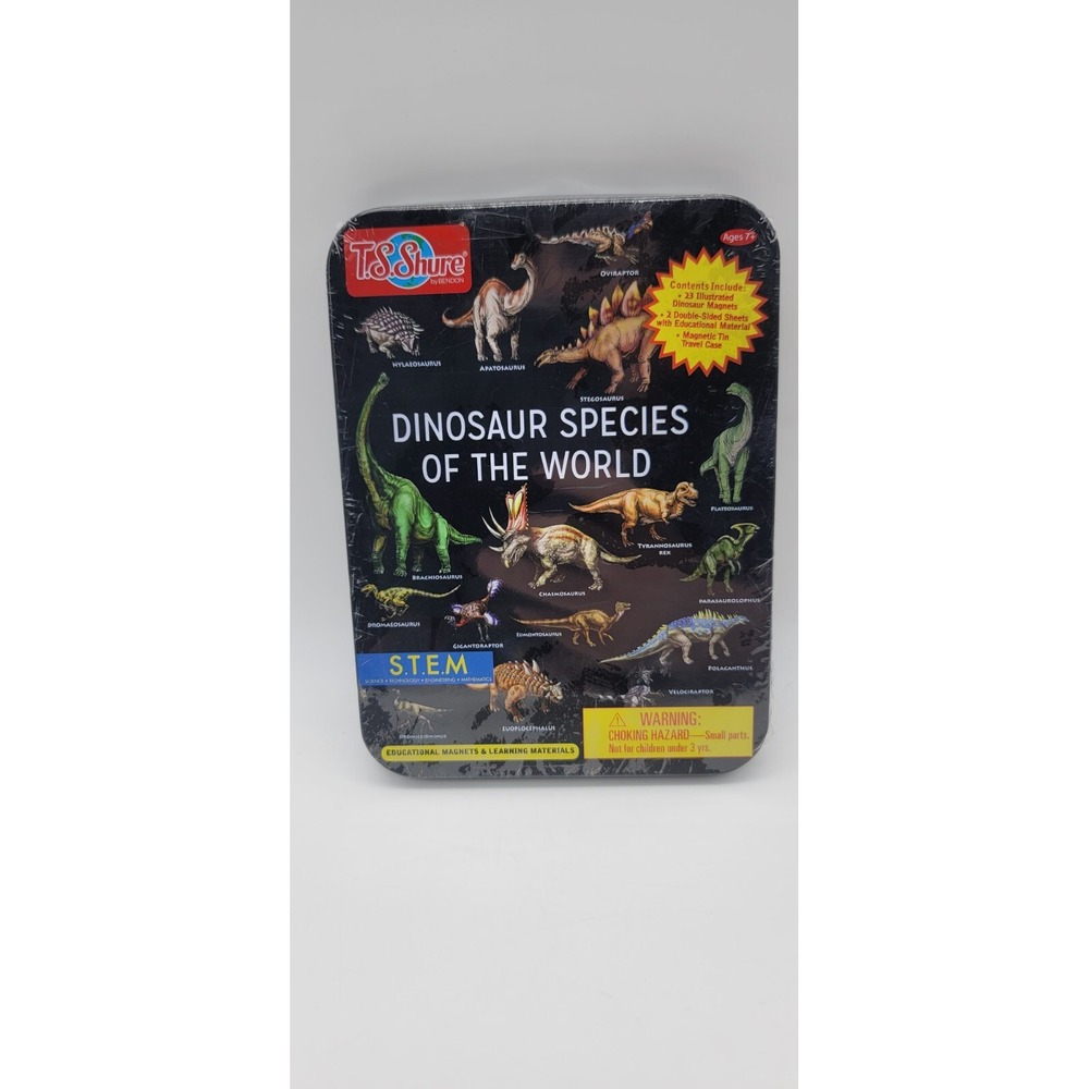 Dinosaur Species Of The World T.S.Shure Bendon Educational Magnets/ Learn STEM
